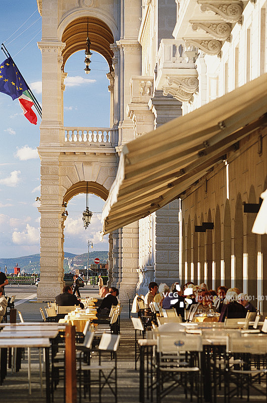 意大利弗留利-威尼斯朱利亚：的里雅斯特意大利统一广场图片素材