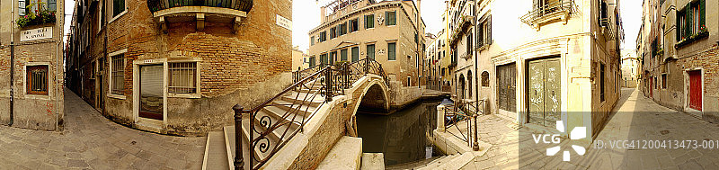 意大利威尼托卡纳雷吉欧区360度全景图片素材