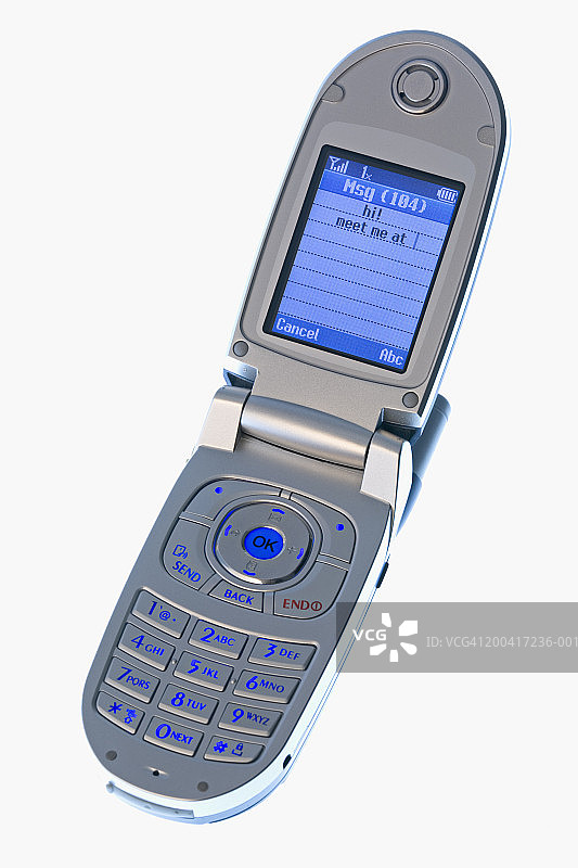 带有短信的手机，特写镜头图片素材