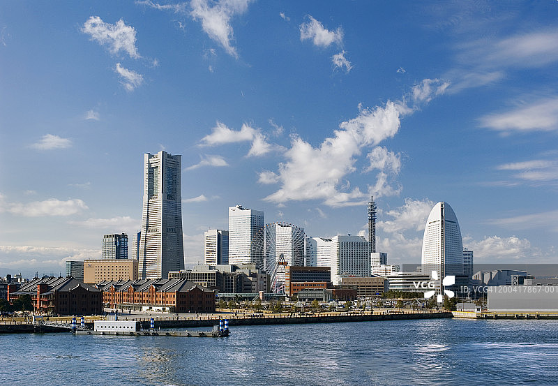 日本横滨港未来海湾图片素材