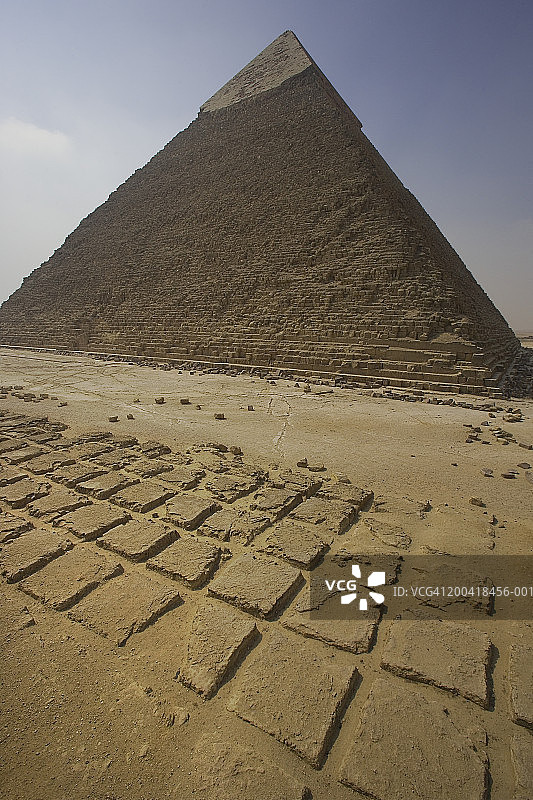 埃及吉萨，卡夫拉金字塔（切夫伦金字塔）图片素材