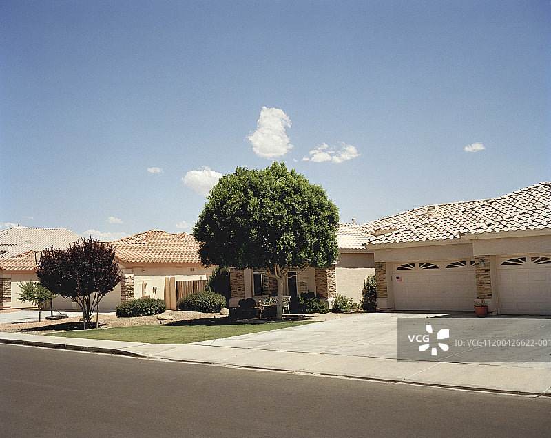 街道上的房屋图片素材