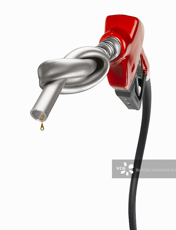 打结的加油枪图片素材