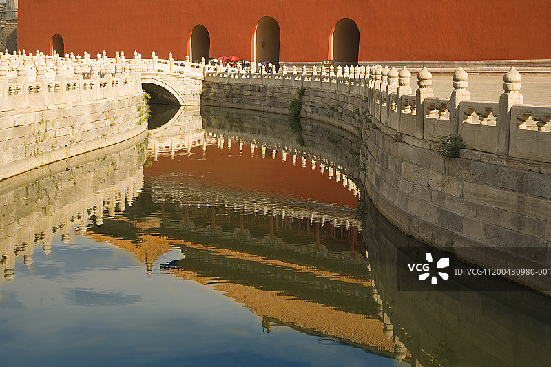 中国北京故宫午门金水桥图片素材