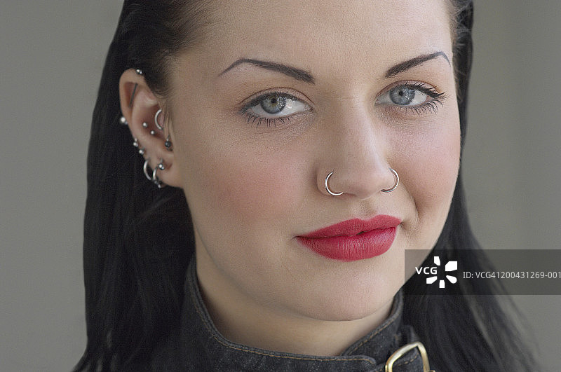 年轻女子，肖像，特写图片素材