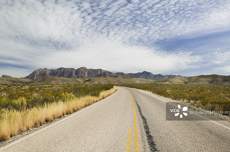 美国德克萨斯州大弯国家公园，公园道路图片素材