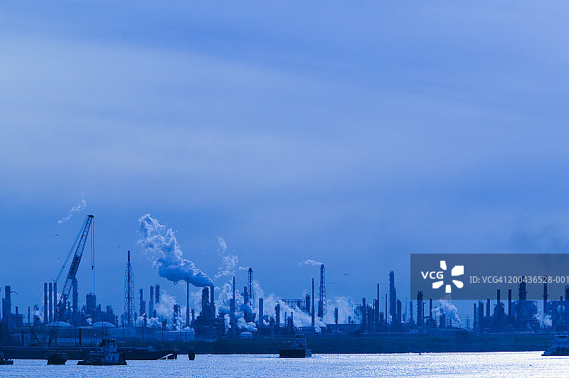 美国德克萨斯州休斯顿港附近拉波特炼油厂图片素材