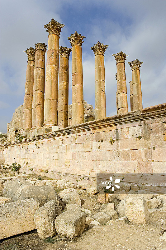 杰拉什罗马古城阿尔忒弥斯神庙遗址图片素材