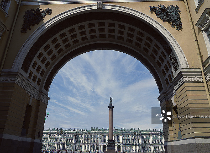 俄罗斯圣彼得堡：冬宫广场图片素材