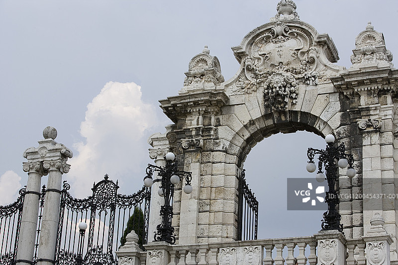 匈牙利布达佩斯皇宫大门图片素材