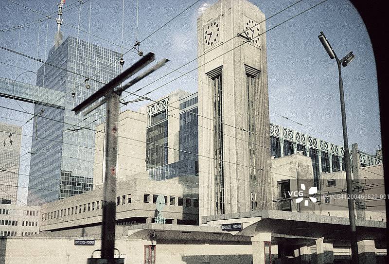 比利时布鲁塞尔“Brussel Noord”火车站图片素材