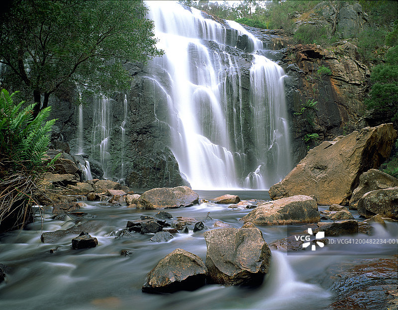 澳大利亚维多利亚州格兰屏国家公园麦肯锡瀑布图片素材