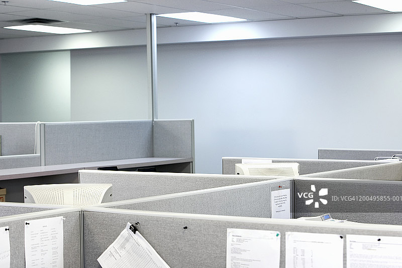 办公室里的隔间图片素材