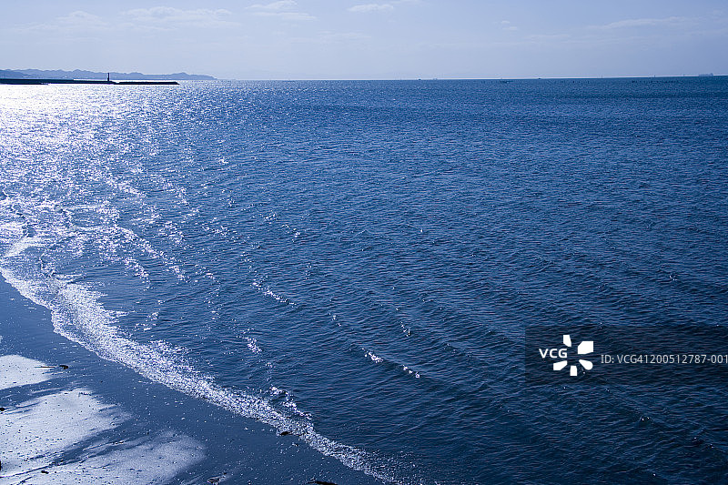 日本爱知县常滑市伊势湾鸟瞰图片素材