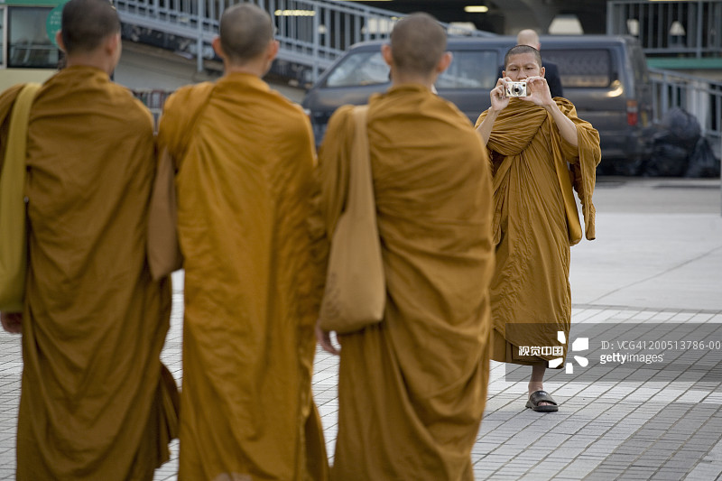 中国香港佛教僧侣摄影图片素材