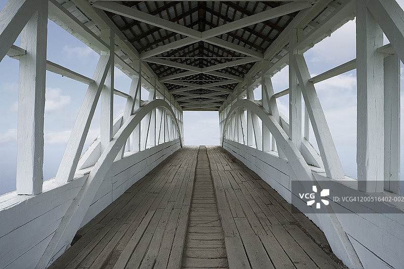 贝德福德县的廊桥图片素材