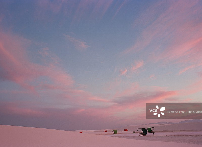 美国新墨西哥州白沙国家纪念地图片素材