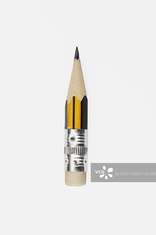 几乎削到橡皮的铅笔图片素材