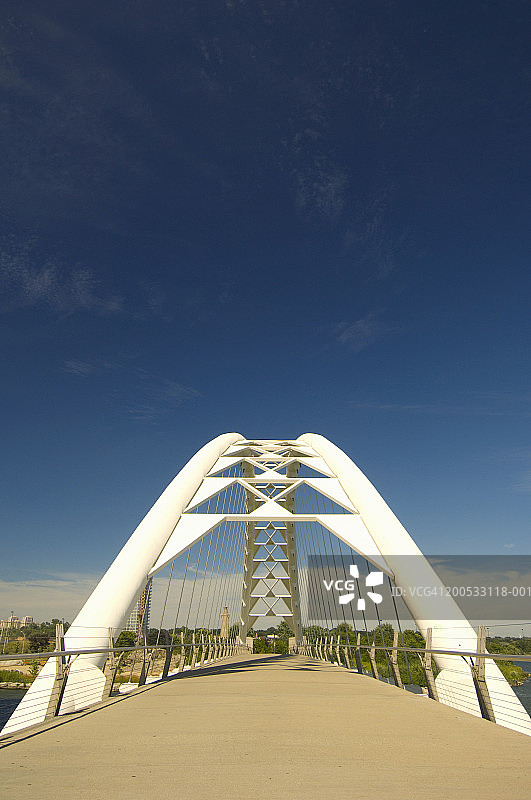 加拿大安大略省多伦多：亨伯湾拱桥图片素材