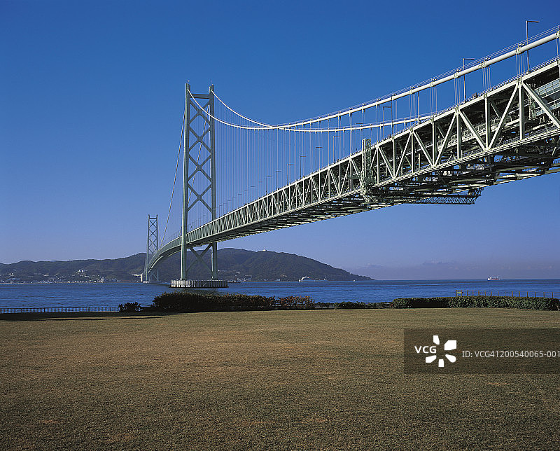 日本神户明石海峡大桥图片素材
