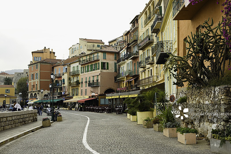 法国蔚蓝海岸滨海自由城码头街景图片素材
