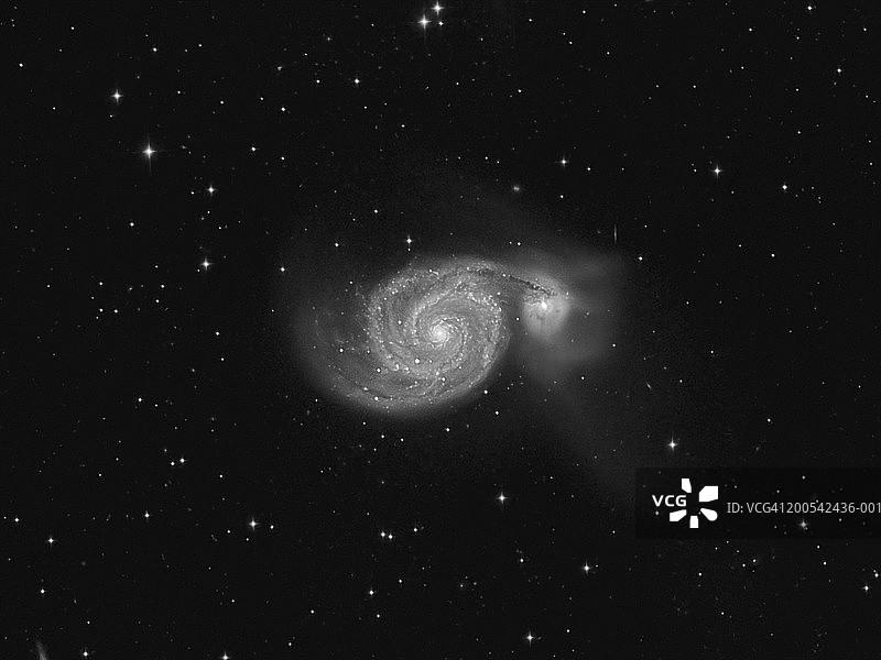 M51旋涡星系图片素材