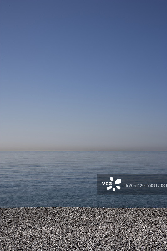 法国蓝色海岸尼斯海滩海景图片素材