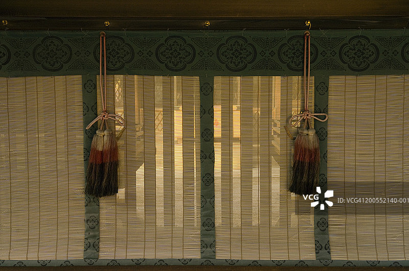 下鸭神社的窗帘固定器图片素材