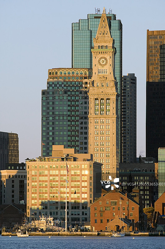 美国马萨诸塞州波士顿海关大楼钟楼图片素材