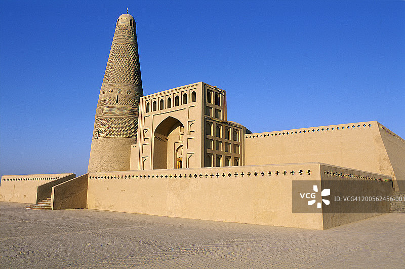 中国新疆维吾尔自治区吐鲁番苏公塔和额敏清真寺图片素材