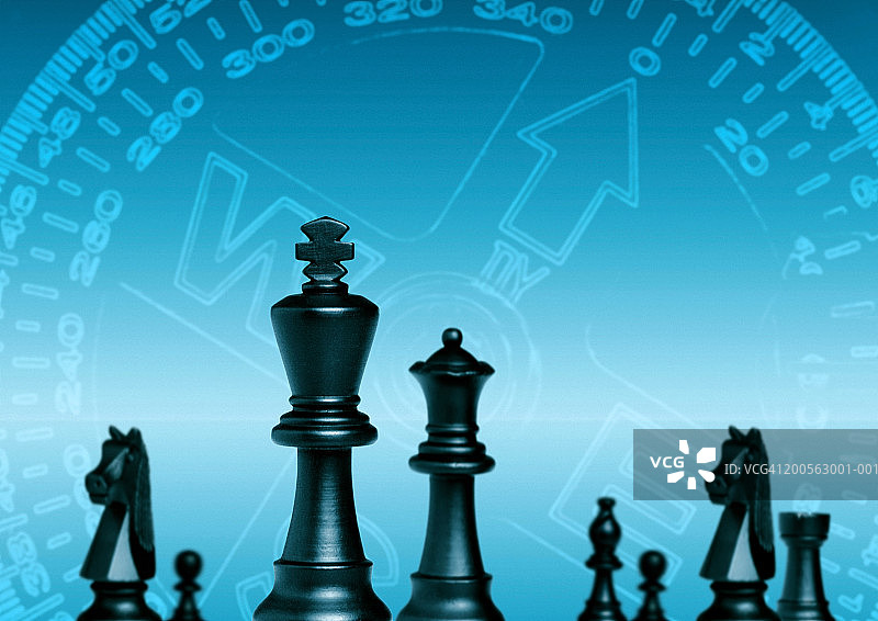 国际象棋棋子特写图片素材