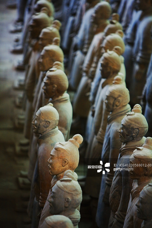 兵马俑雕塑群图片素材