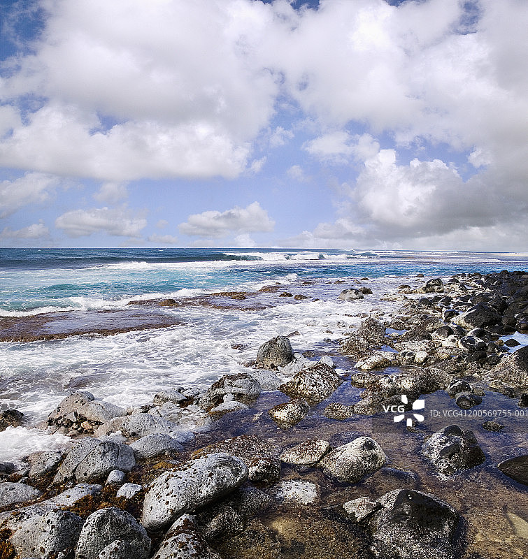 纳帕利海岸线图片素材