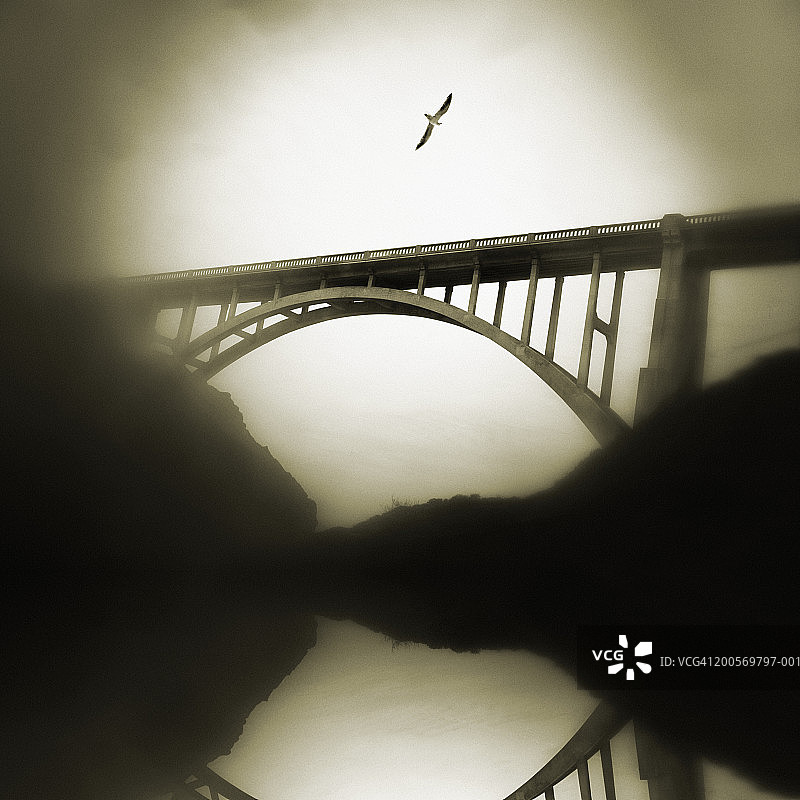 比克斯比大桥（色调图像）图片素材