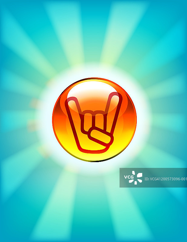 角手势胸针图片素材