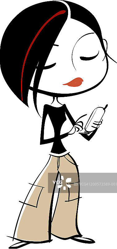 用手机的女人图片素材