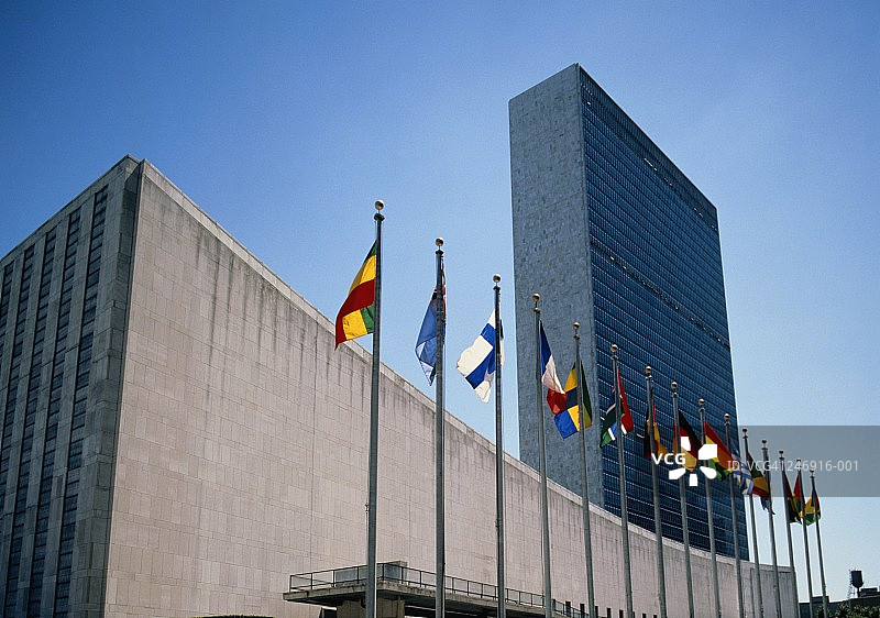美国纽约联合国大楼图片素材