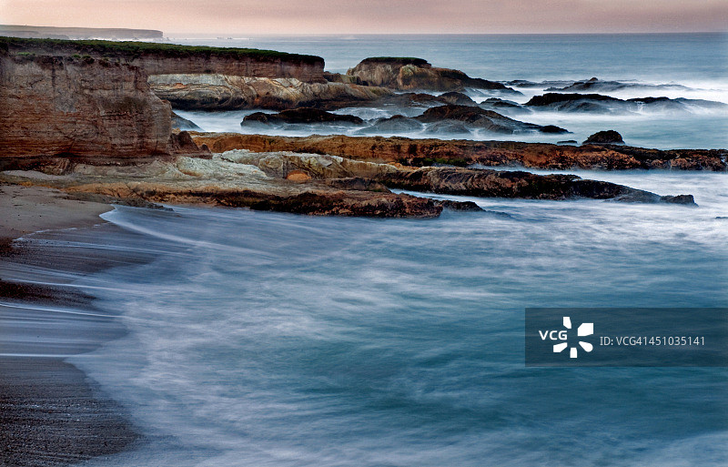 加利福尼亚中部崎岖的海岸图片素材