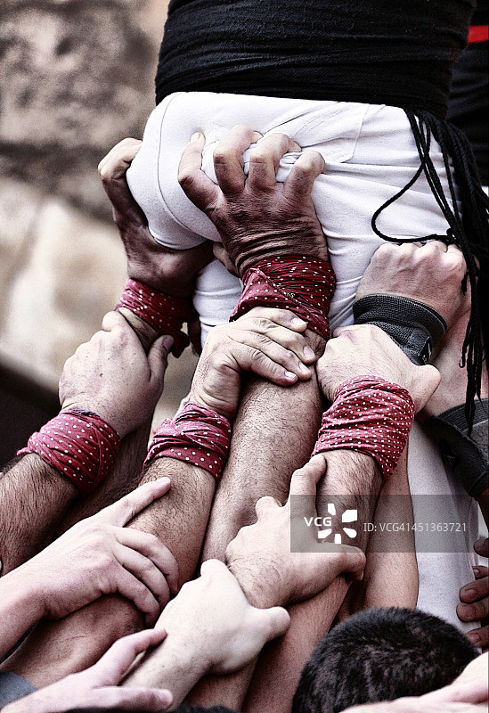 人体塔图片素材