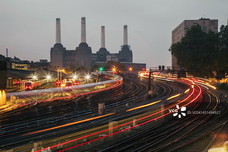 维多利亚车站光流图片素材