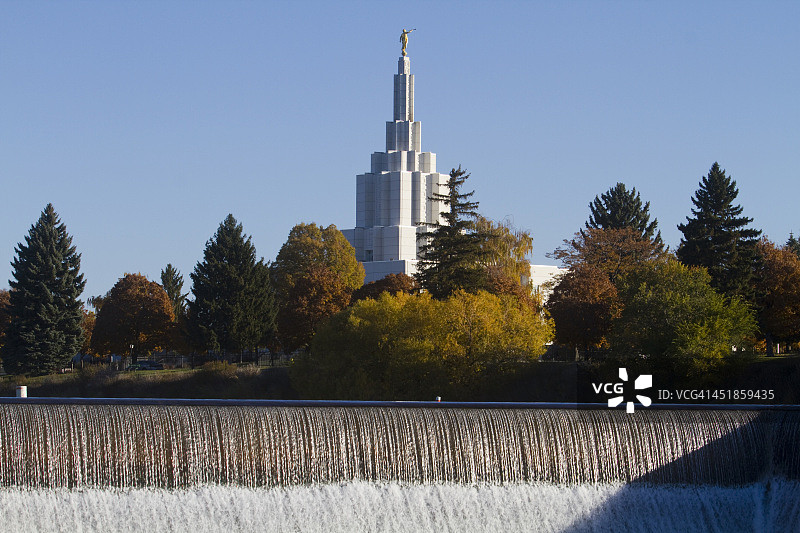 美国爱达荷州爱达荷福尔斯市的迷人景色图片素材