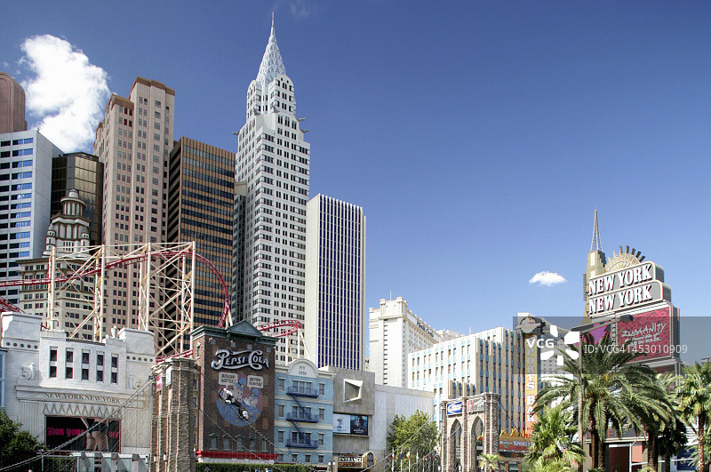 拉斯维加斯纽约纽约酒店图片素材