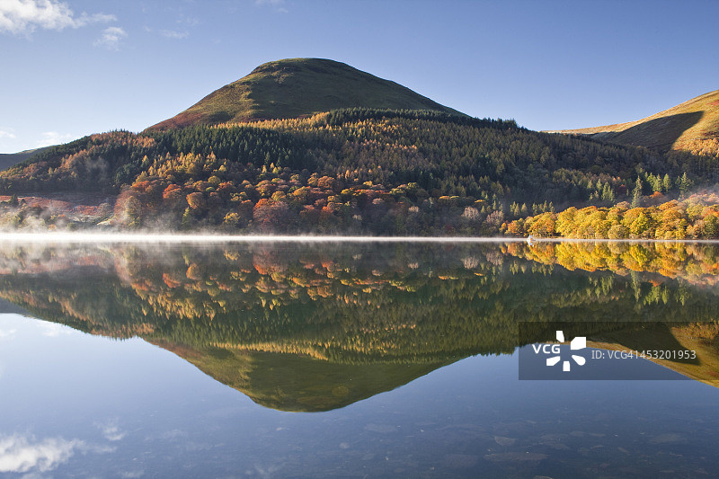湖区洛斯沃特的雾景图片素材