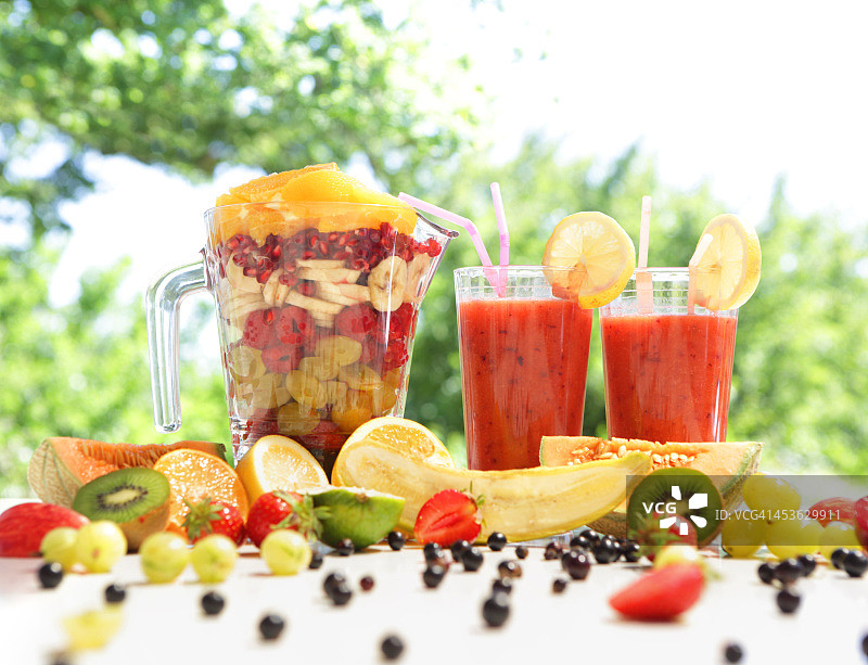 水果冰沙与水果图片素材