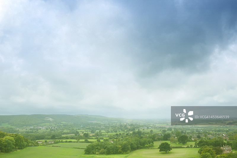 从汉布尔登山看到的景色图片素材