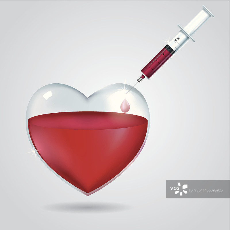 注射器和心脏图片素材