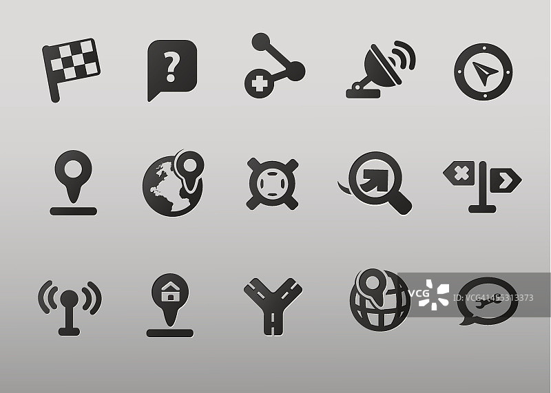 活字印刷位置图标图片素材