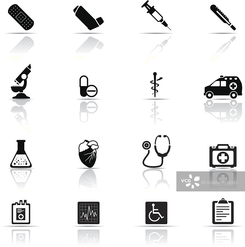 医疗图标集图片素材