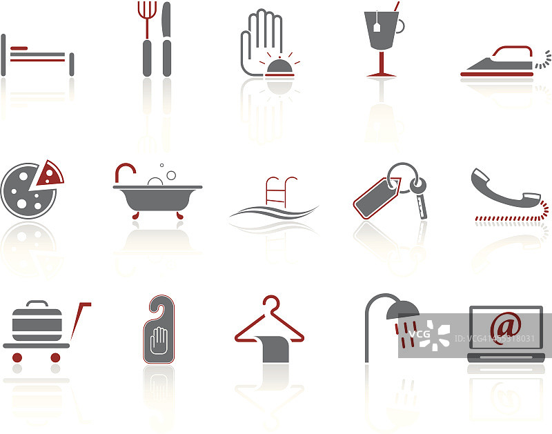 简约酒店图标图片素材