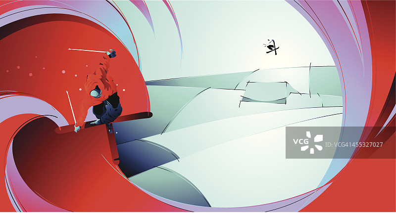 滑雪者图片素材